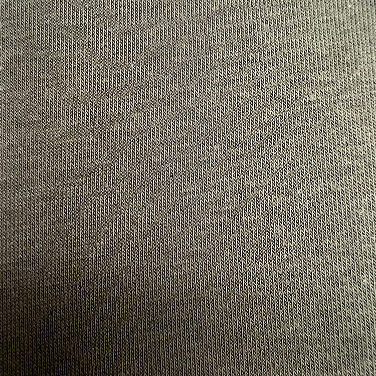 Tecido de malha de lã de lã trechos verde-florestas para costurar roupas, moletom